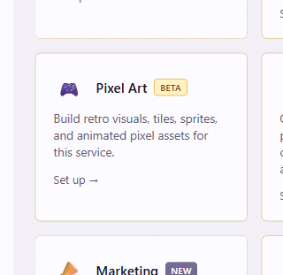 Pixel Art module inside a service