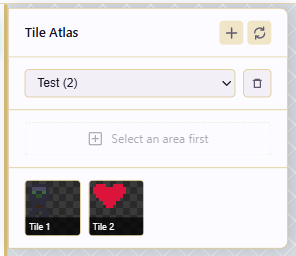 Tile Atlas panel